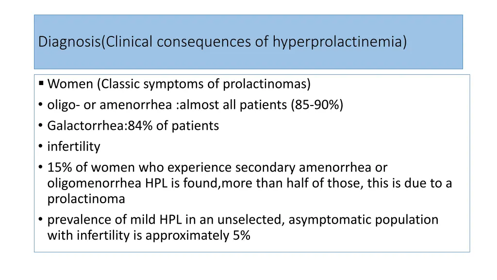 diagnosis clinical consequences