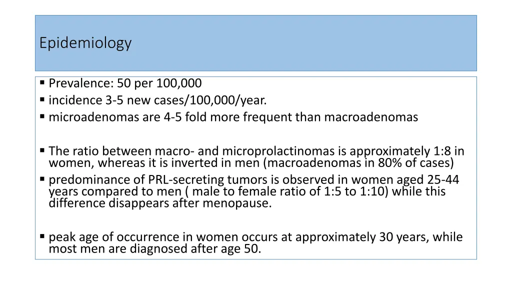 epidemiology