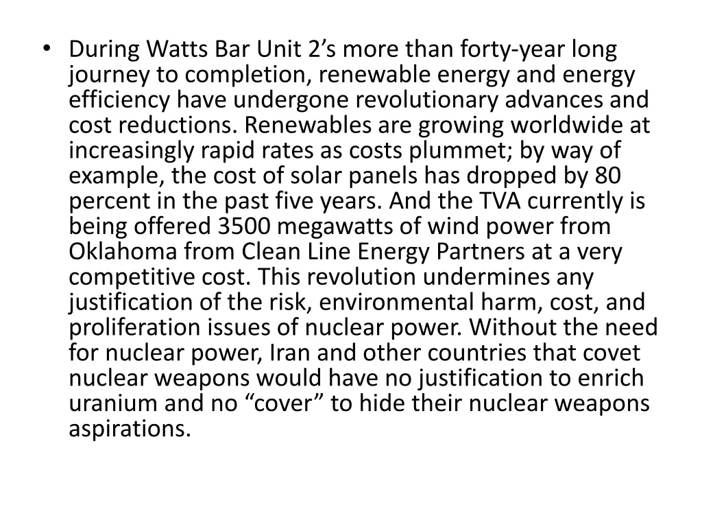 during watts bar unit 2 s more than forty year