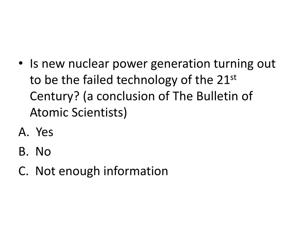 is new nuclear power generation turning