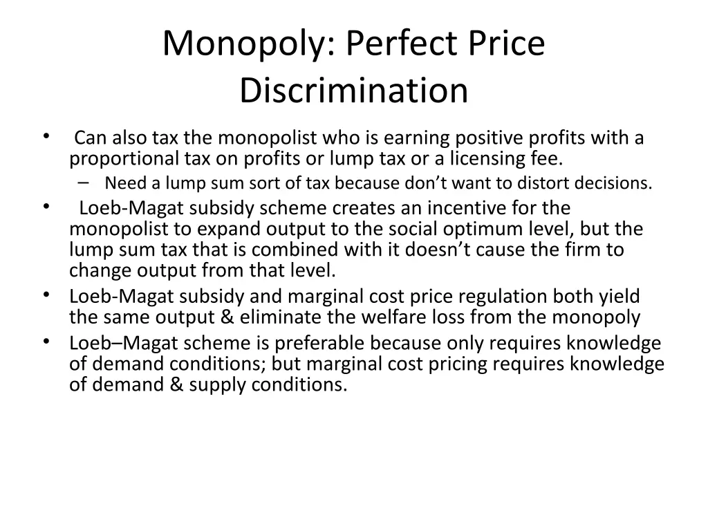 monopoly perfect price discrimination 1