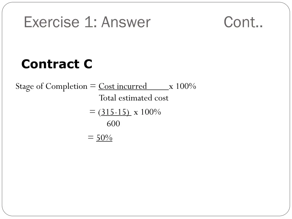 exercise 1 answer cont 1