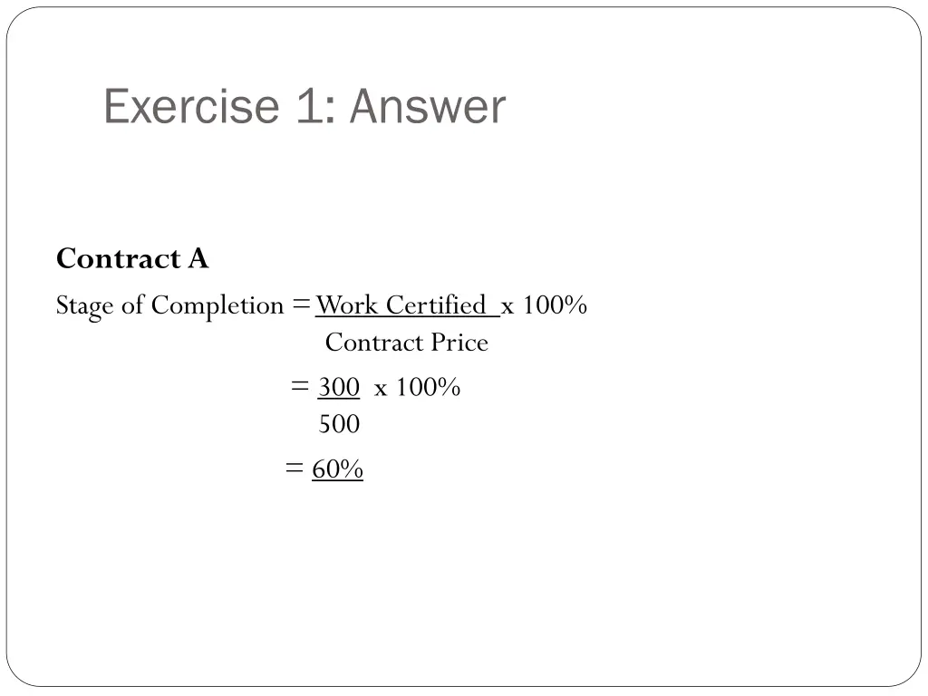 exercise 1 answer