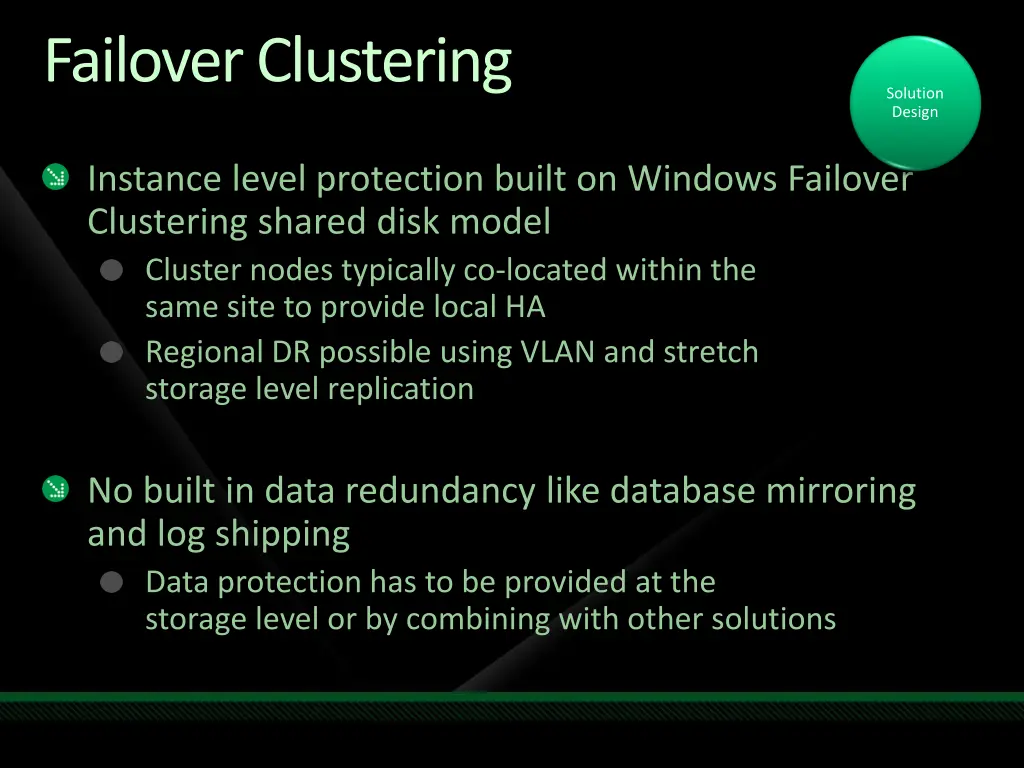 failover clustering
