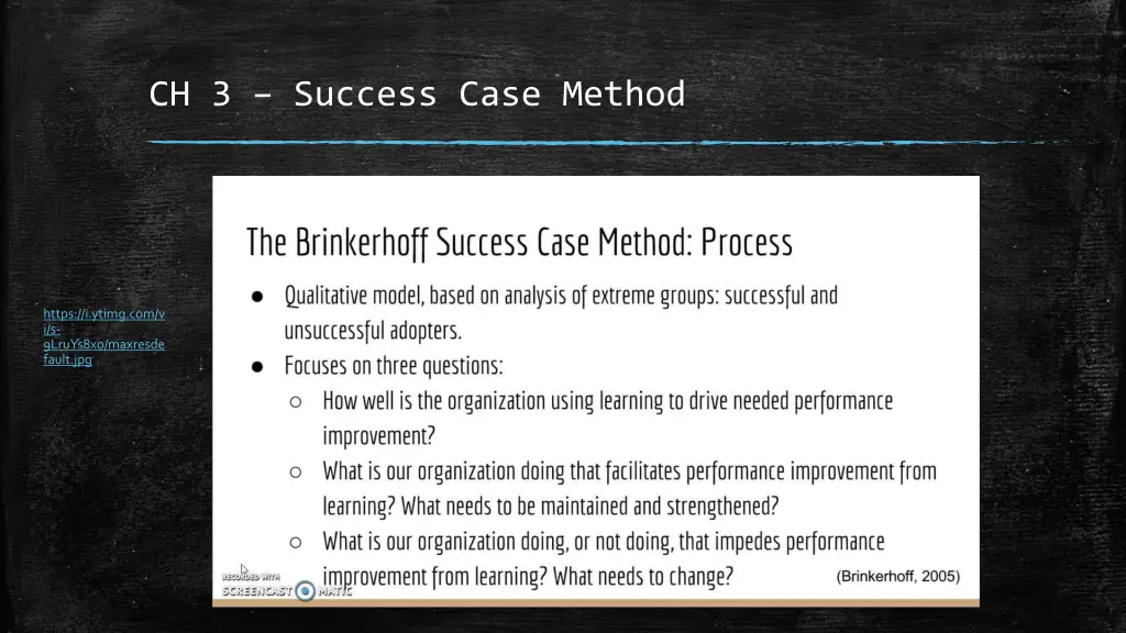 ch 3 success case method
