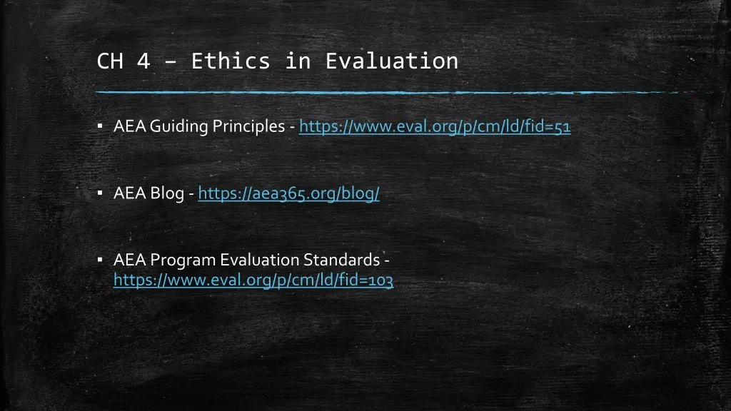 ch 4 ethics in evaluation
