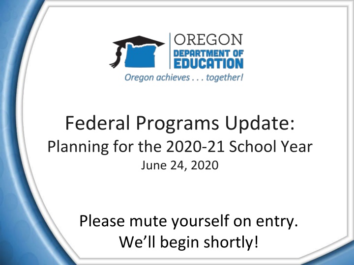 federal programs update planning for the 2020