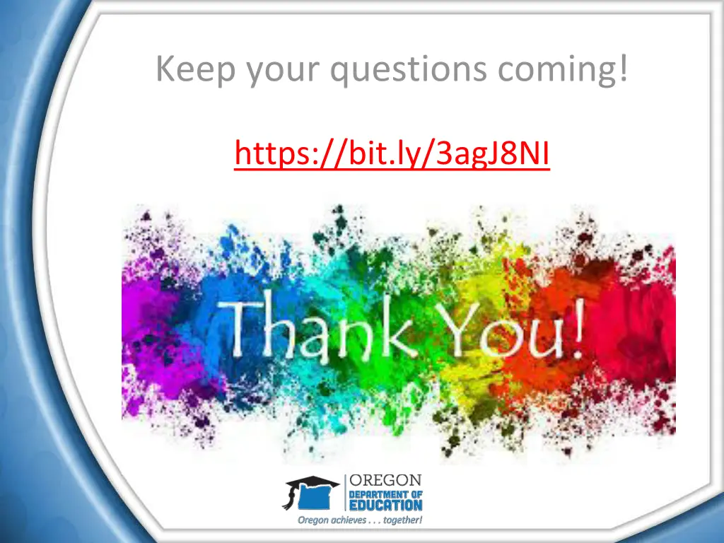 keep your questions coming