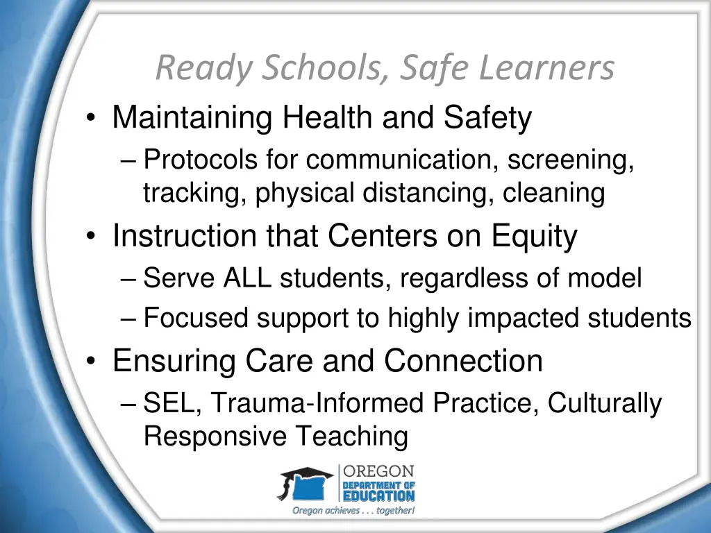ready schools safe learners maintaining health