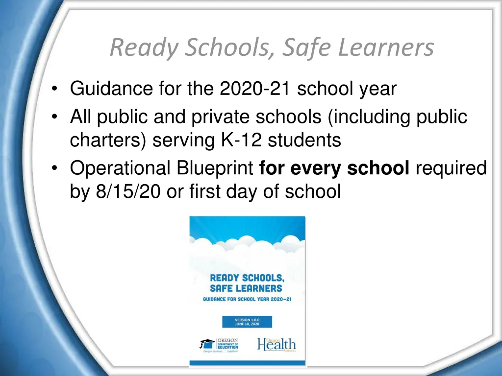 ready schools safe learners