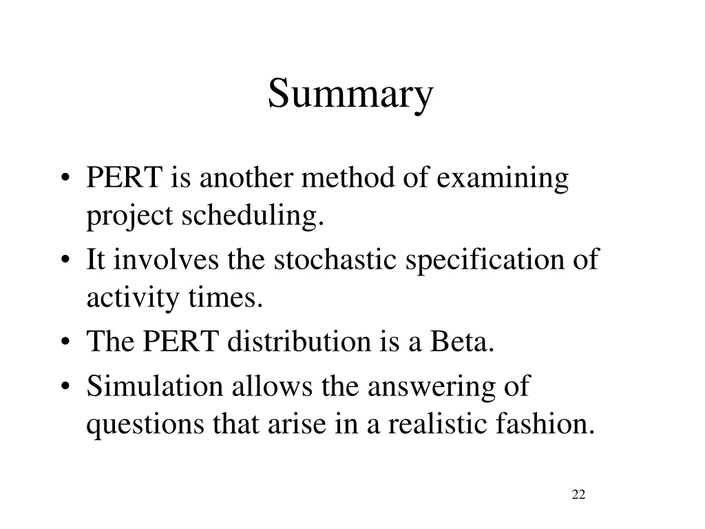 summary