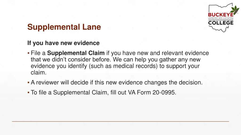 supplemental lane