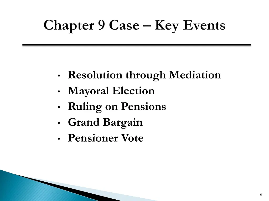 resolution through mediation mayoral election