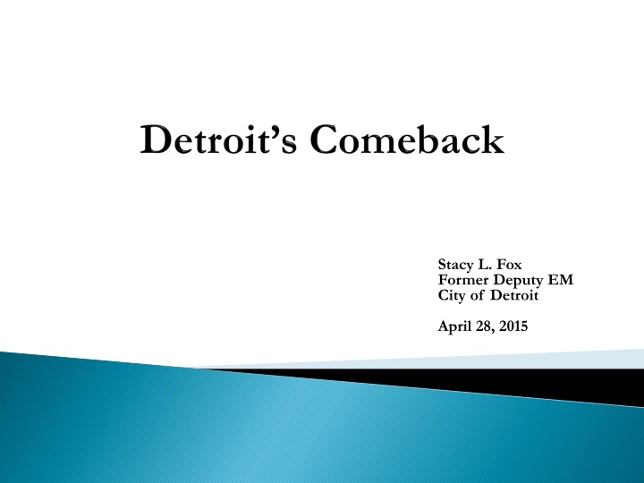 stacy l fox former deputy em city of detroit