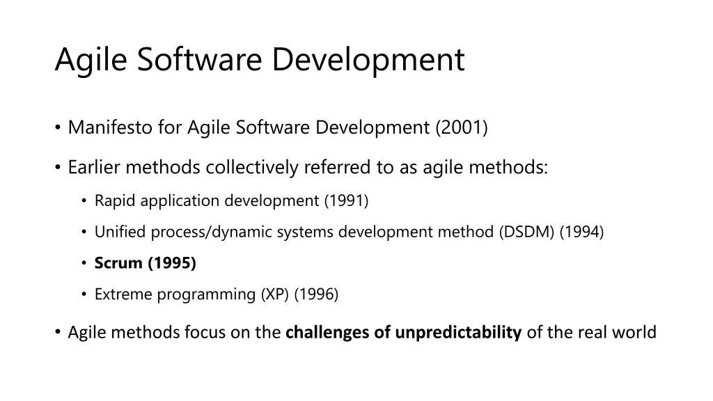 agile software development