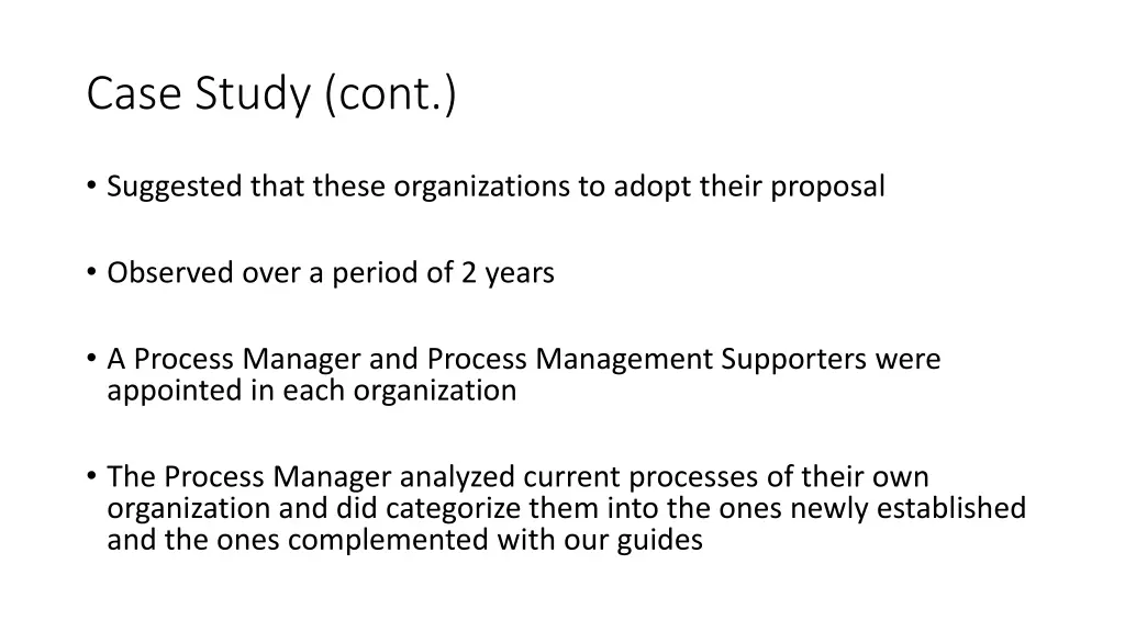 case study cont