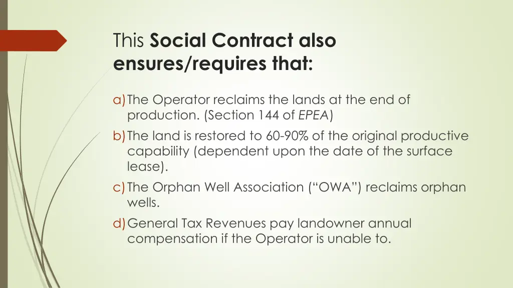 this social contract also ensures requires that