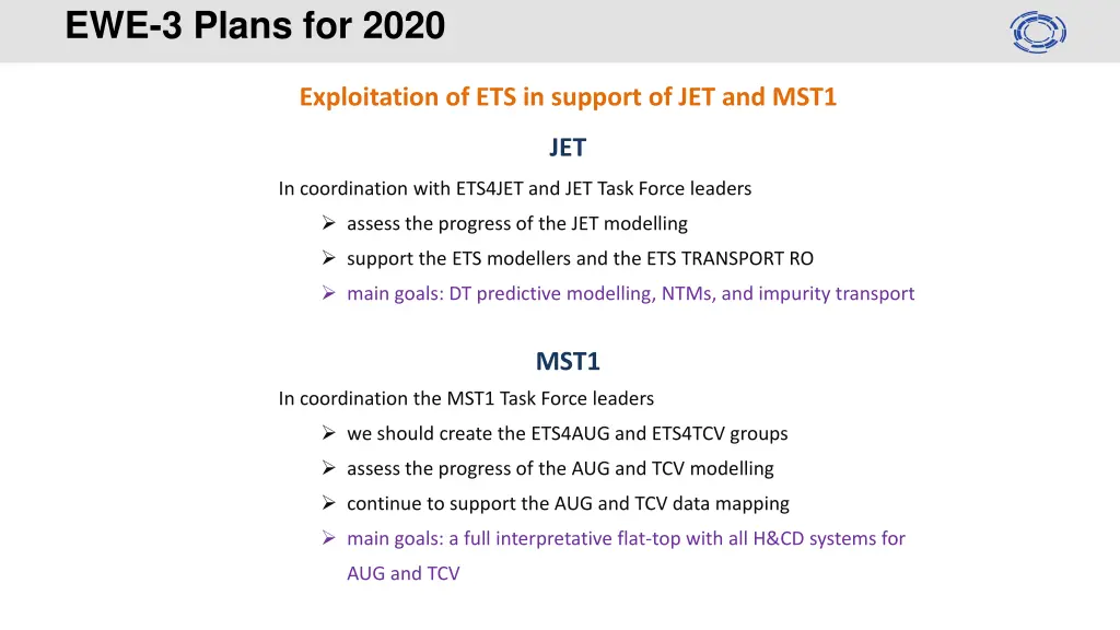 ewe 3 plans for 2020