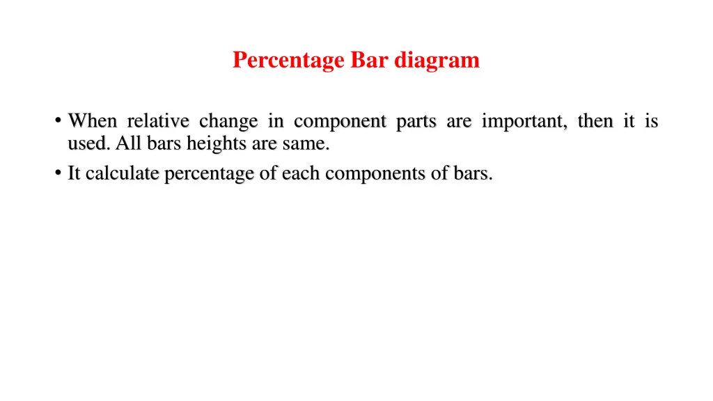 percentage bar diagram