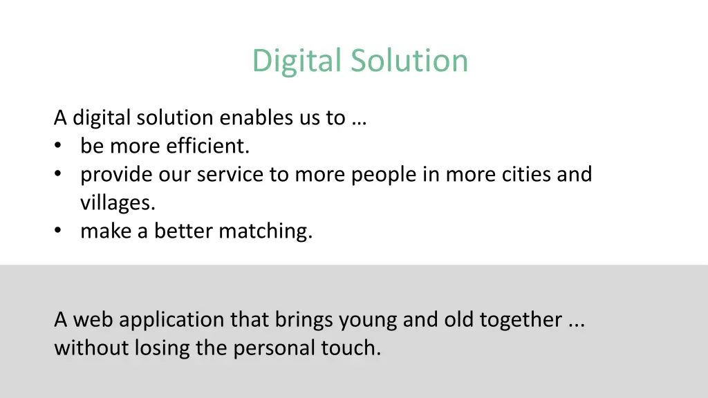 digital solution