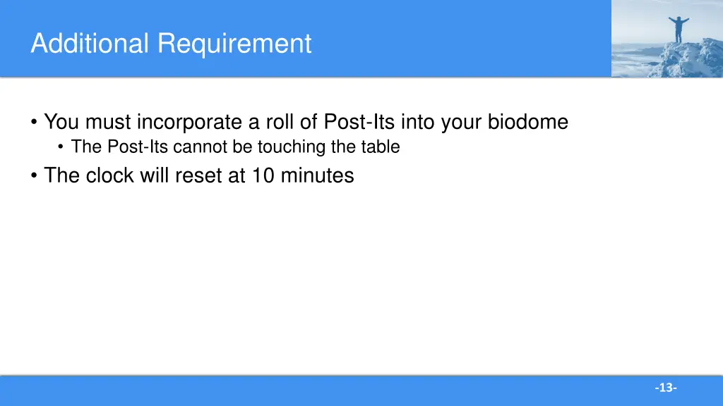 additional requirement