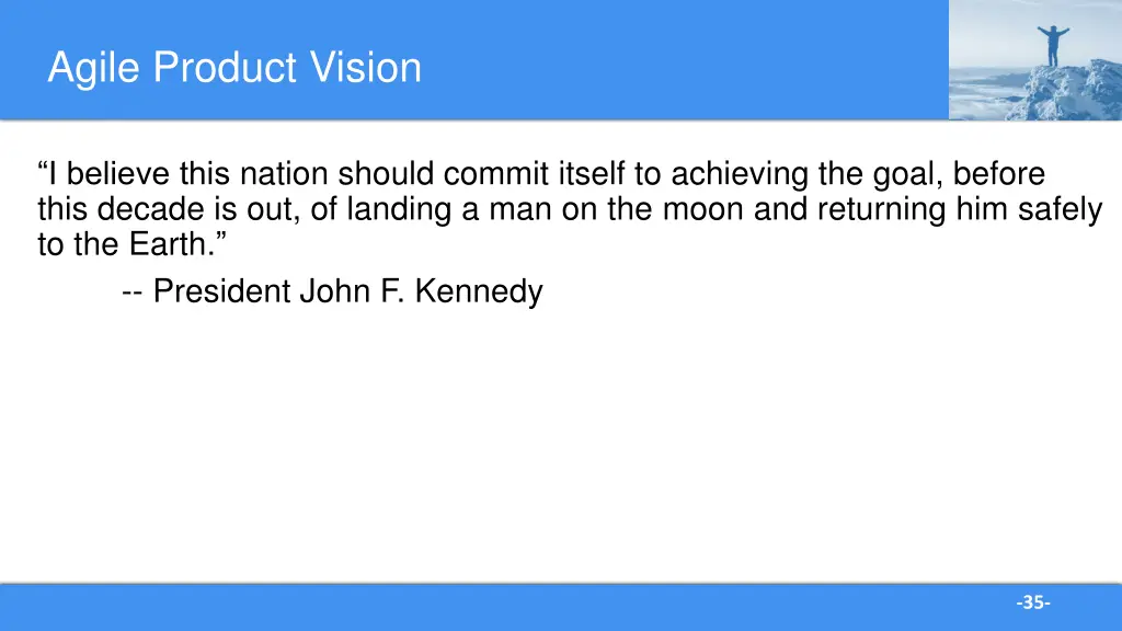 agile product vision