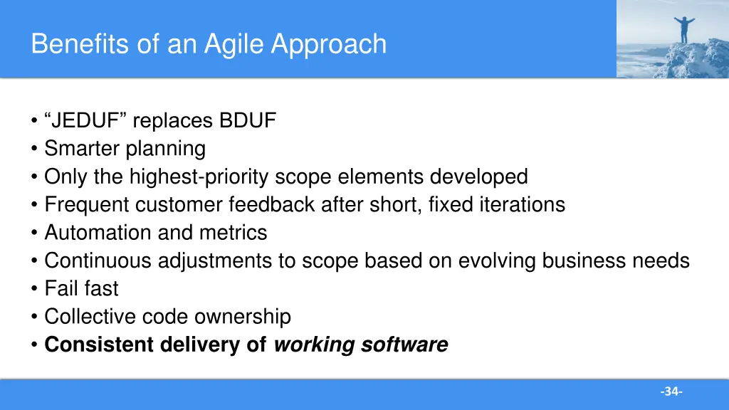 benefits of an agile approach