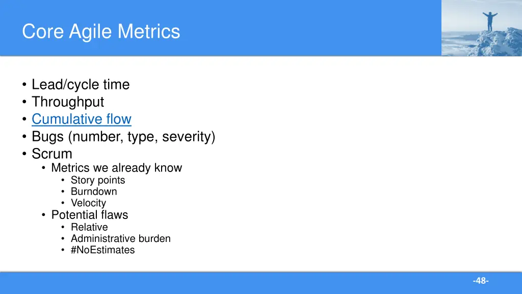 core agile metrics