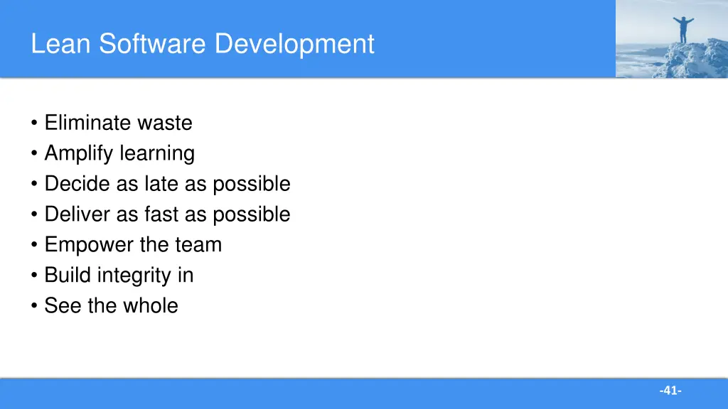 lean software development
