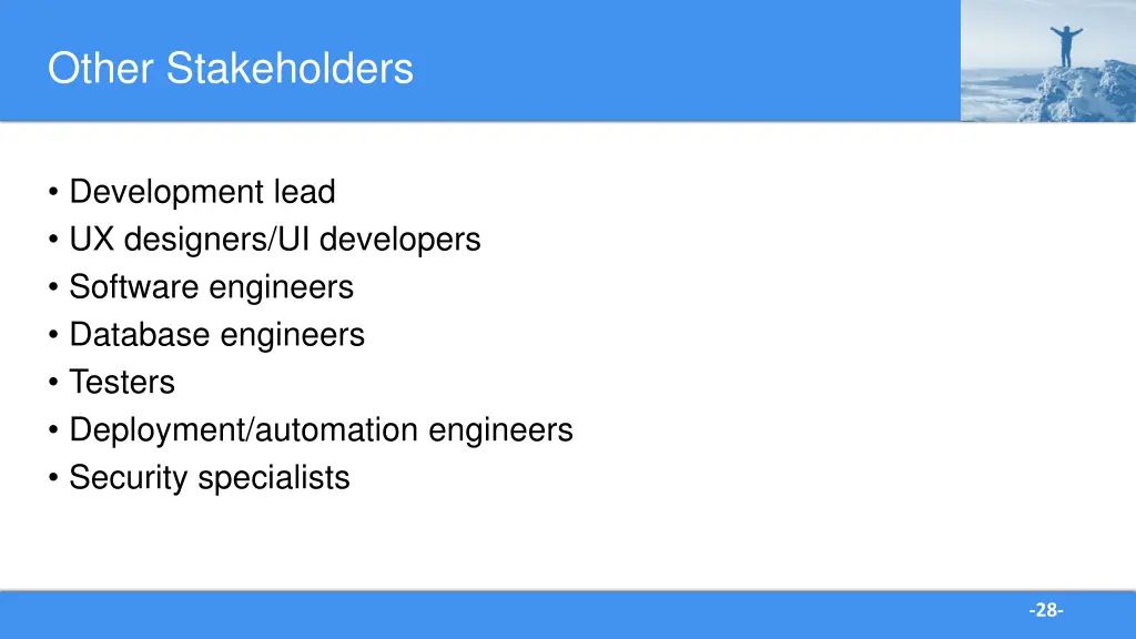 other stakeholders