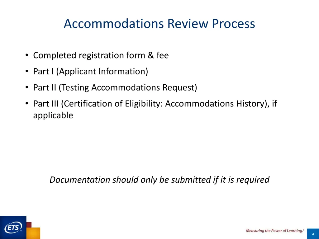 accommodations review process