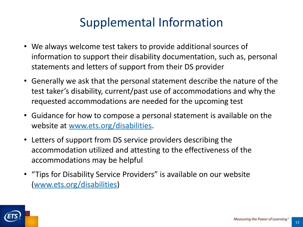 supplemental information