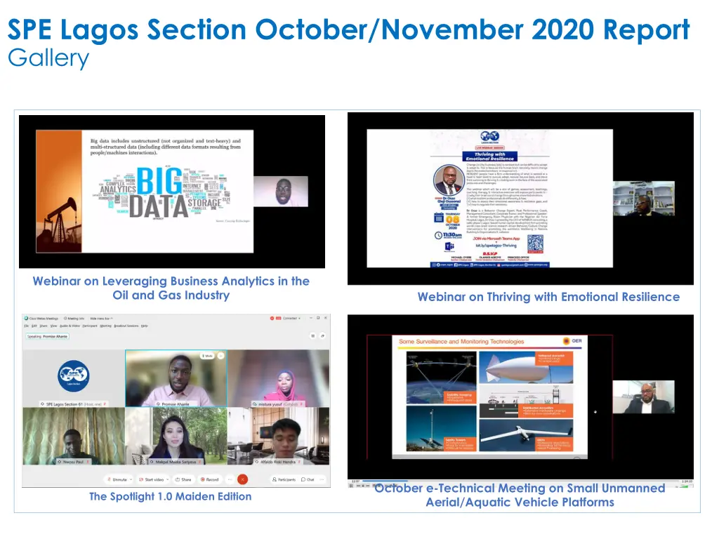 spe lagos section october november 2020 report 2