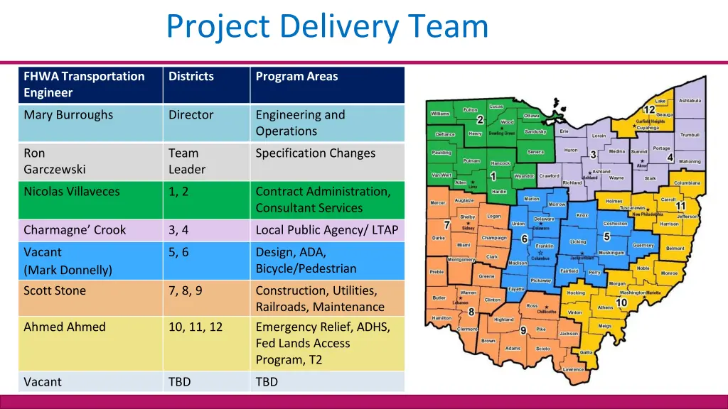 project delivery team