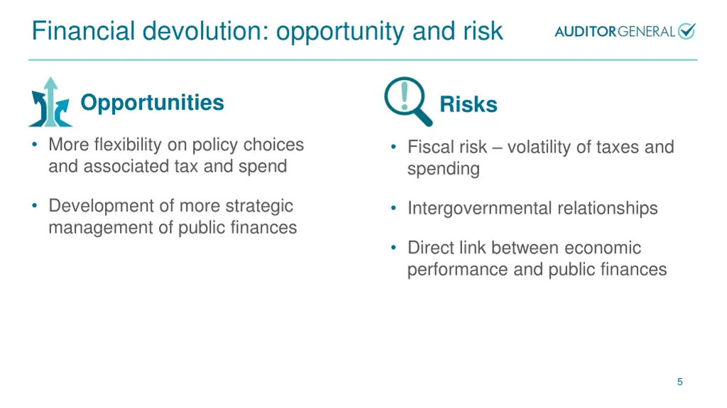 financial devolution opportunity and risk
