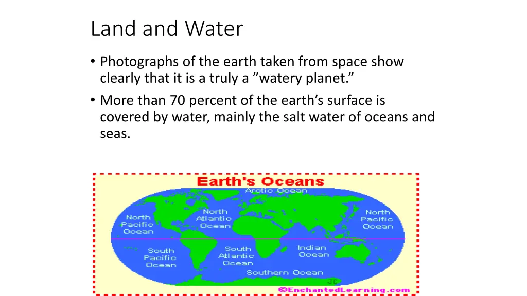 land and water
