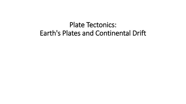 plate tectonics plate tectonics