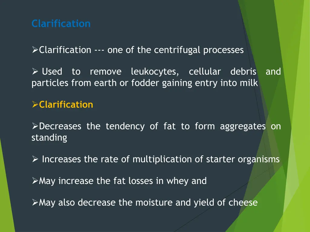 clarification