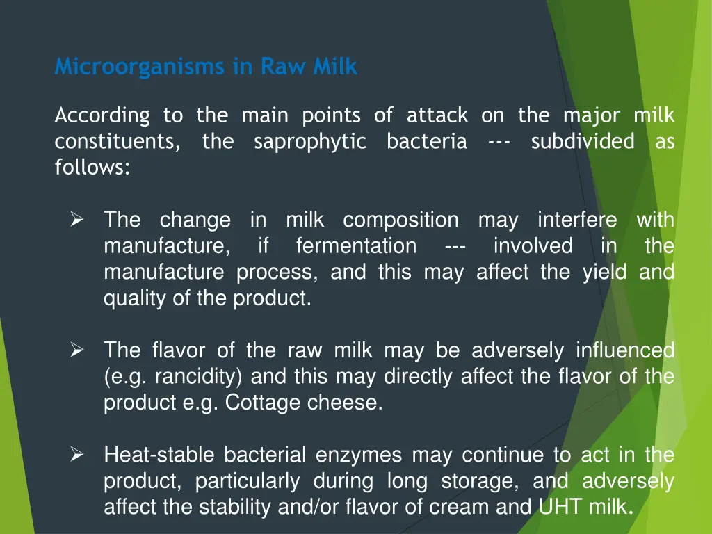 microorganisms in raw milk