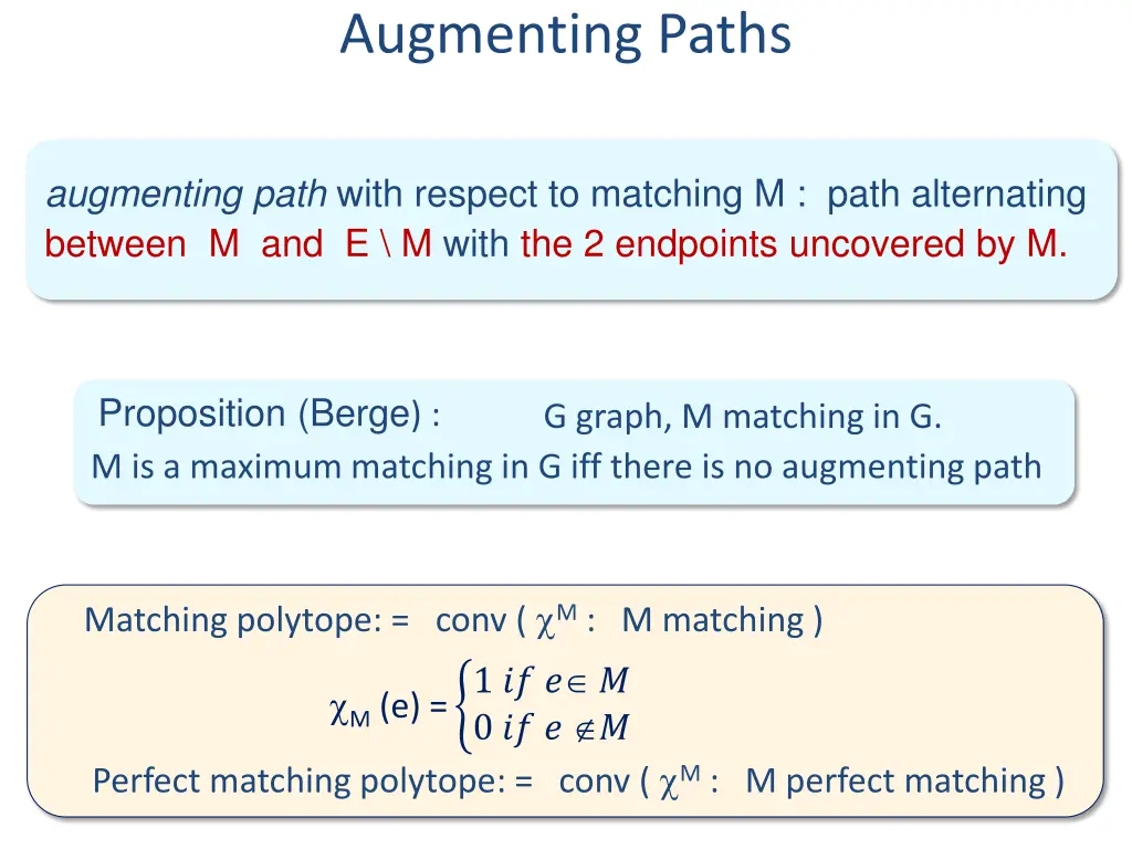 augmenting paths
