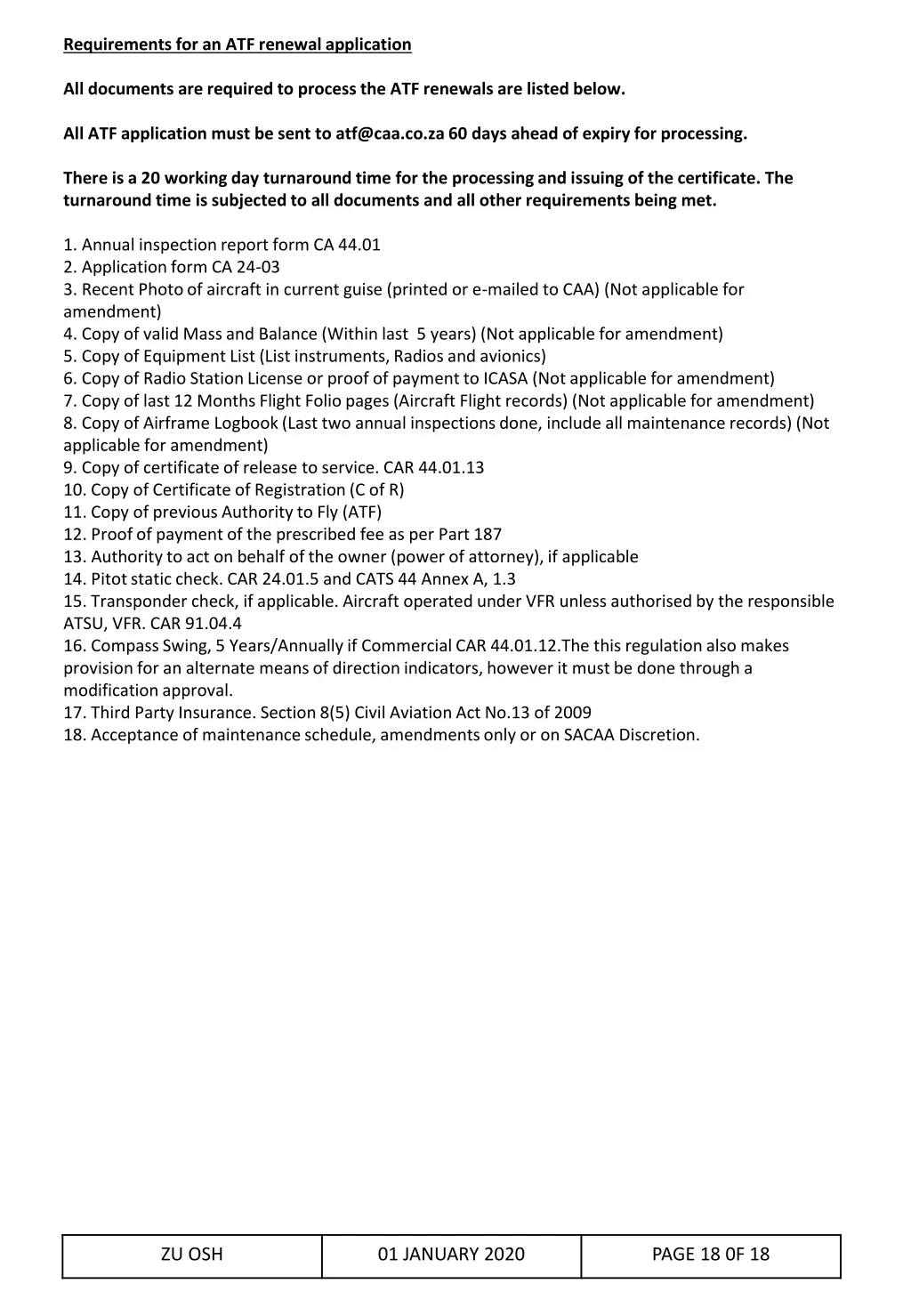 requirements for an atf renewal application