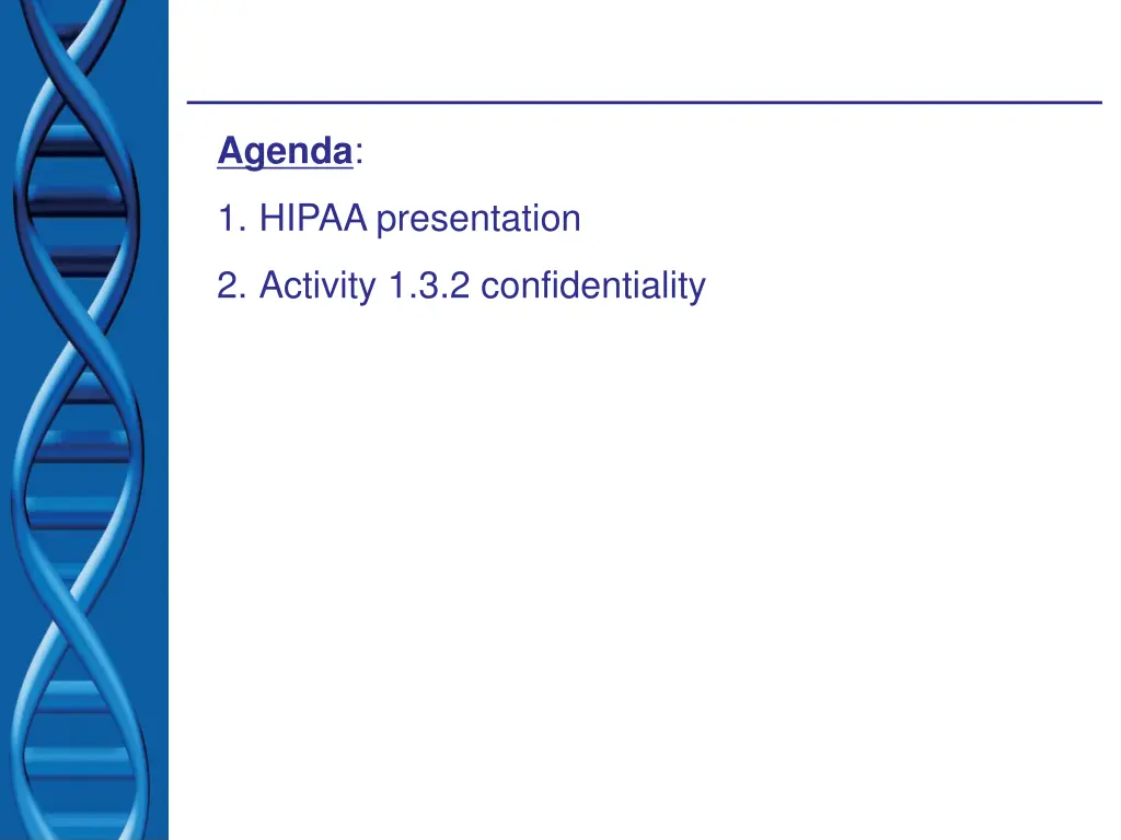 agenda