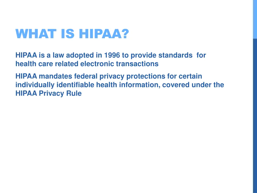 what is hipaa