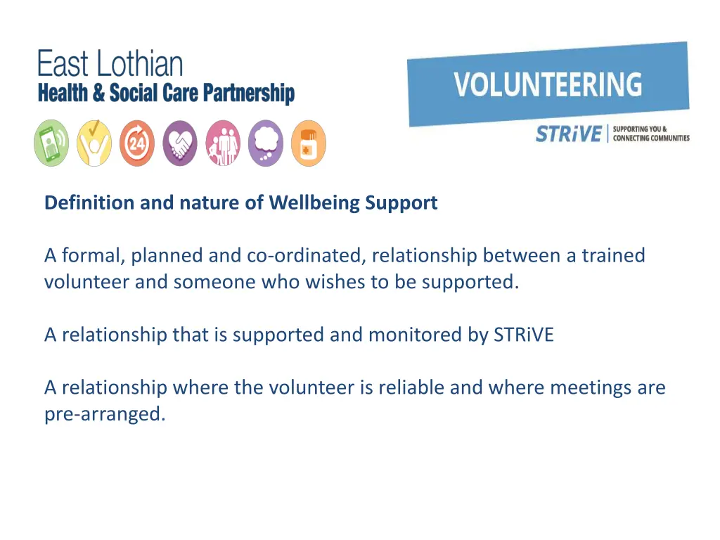 definition and nature of wellbeing support