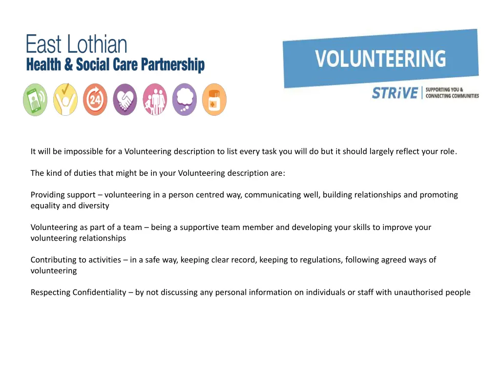it will be impossible for a volunteering