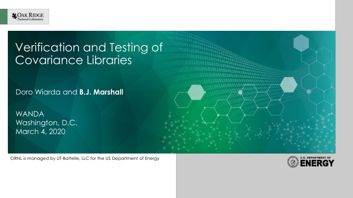 verification and testing of covariance libraries