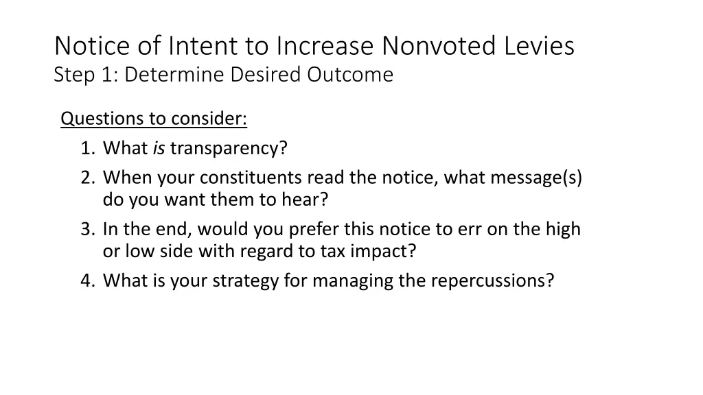 notice of intent to increase nonvoted levies step 1