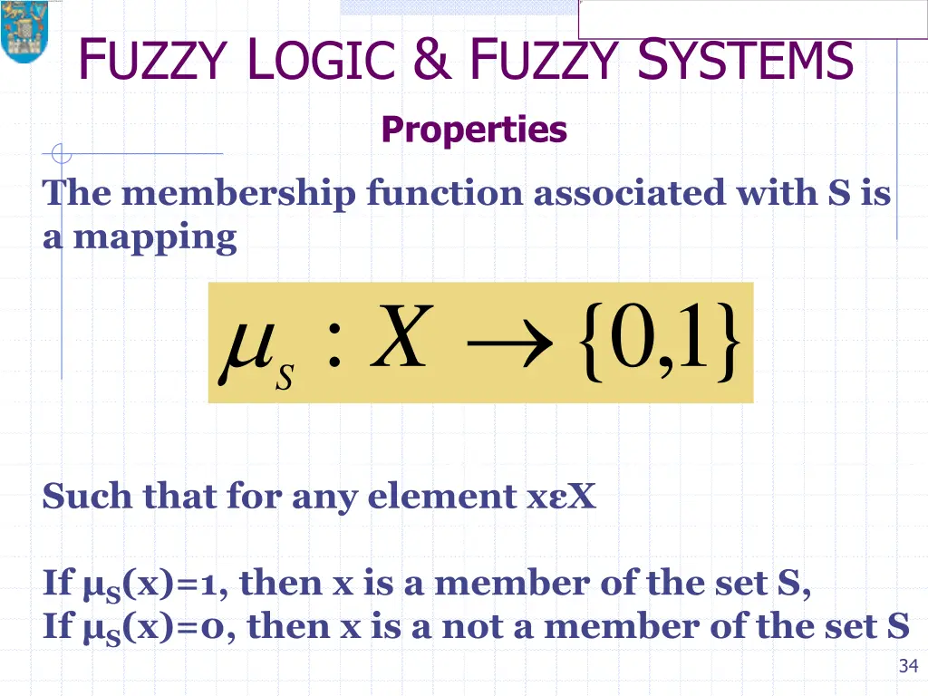 f uzzy l ogic f uzzy s ystems properties