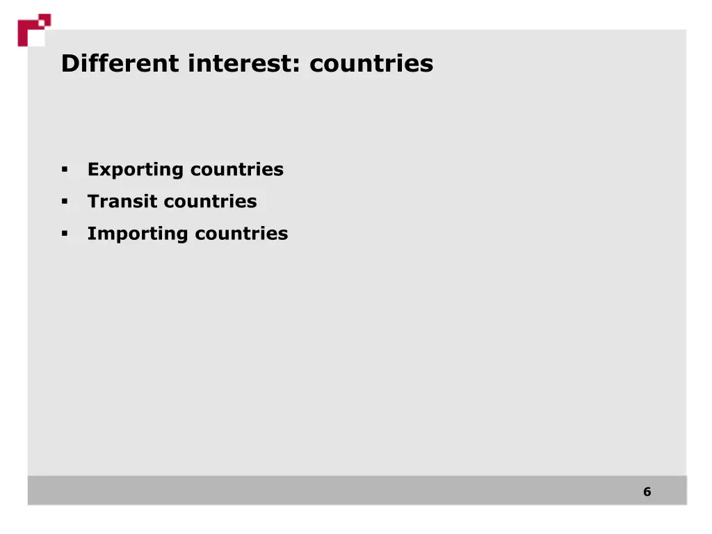 different interest countries
