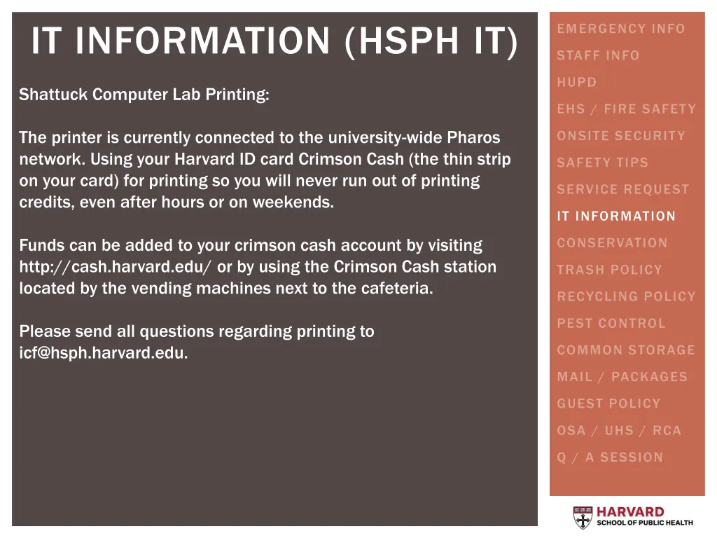 it information hsph it 2